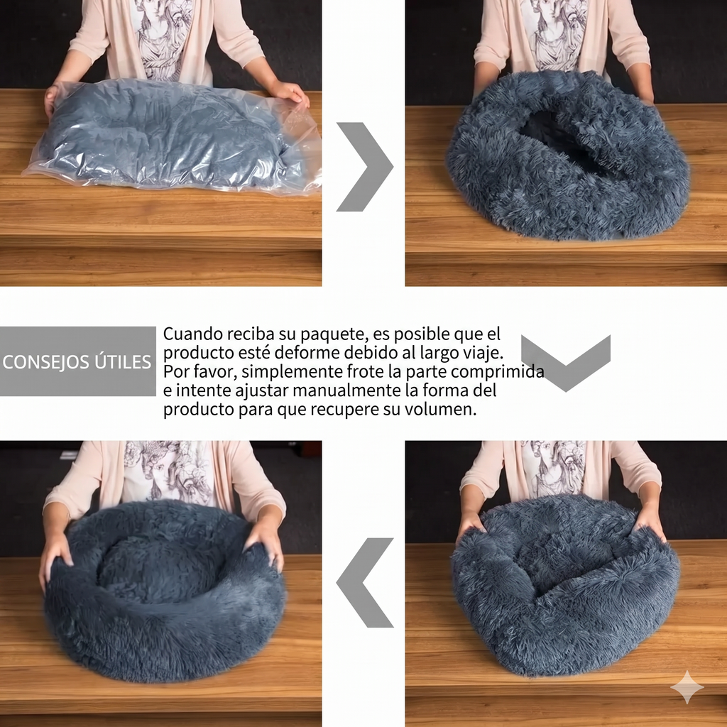 Cama Donut para Perros — Ortopédica y Ultrasuave