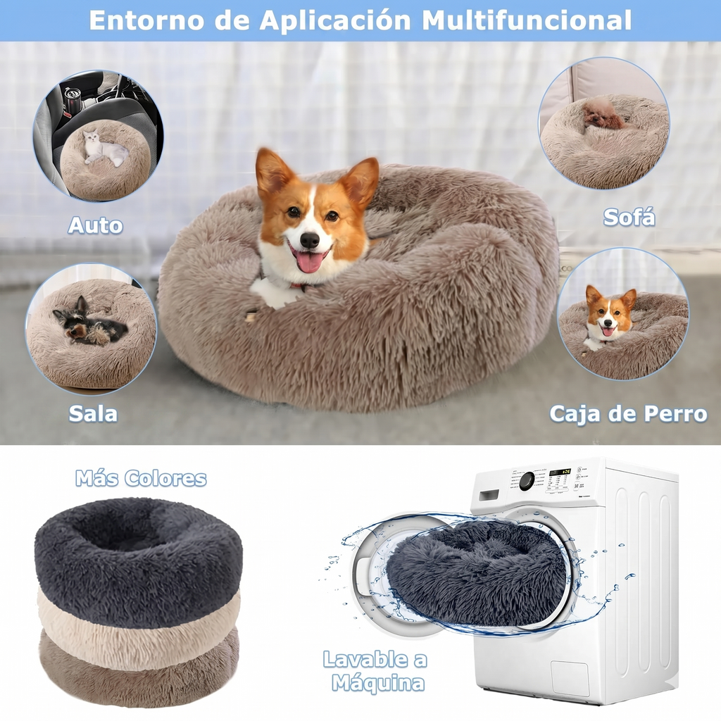 Cama Donut para Perros — Ortopédica y Ultrasuave