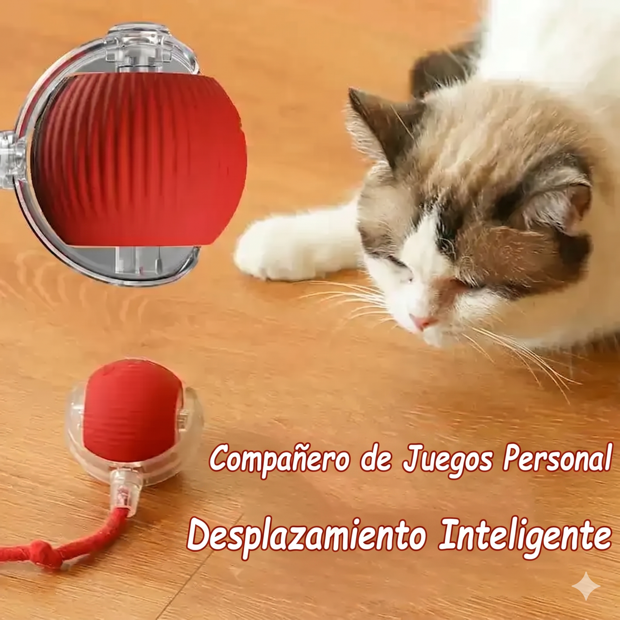 Pelota Interactiva Automática para Perros — Juguete Eléctrico Recargable