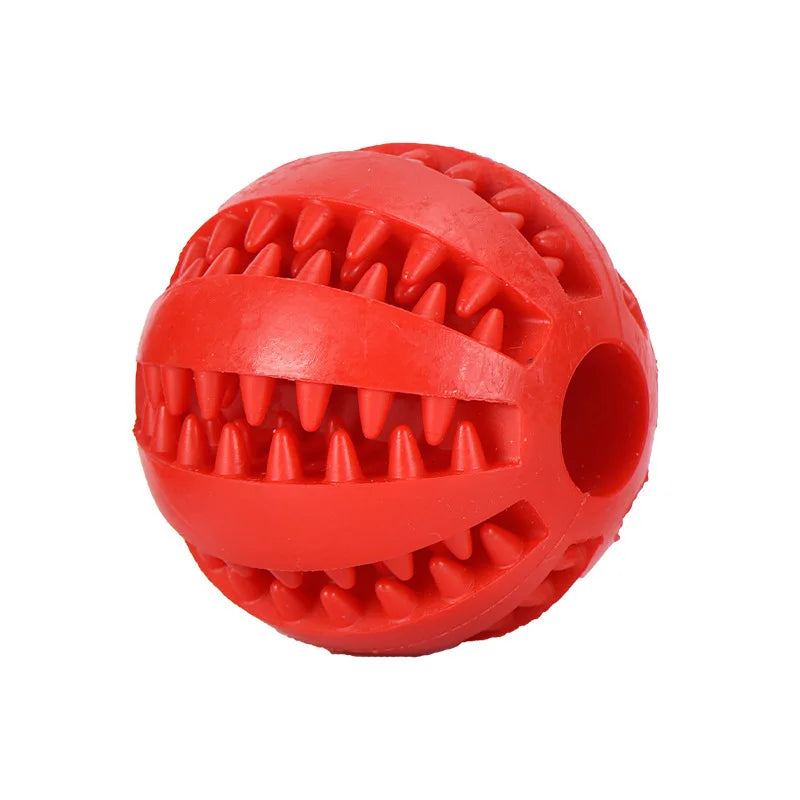 Pelota Interactiva para Perros — Juguete Dental de Goma con Dispensador de Premios